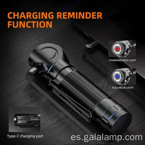 Luz de campamento LED de clip compacia